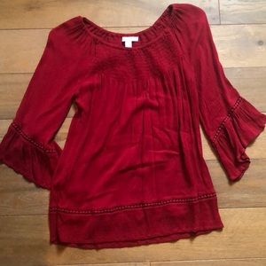 Quarter sleeved blouse